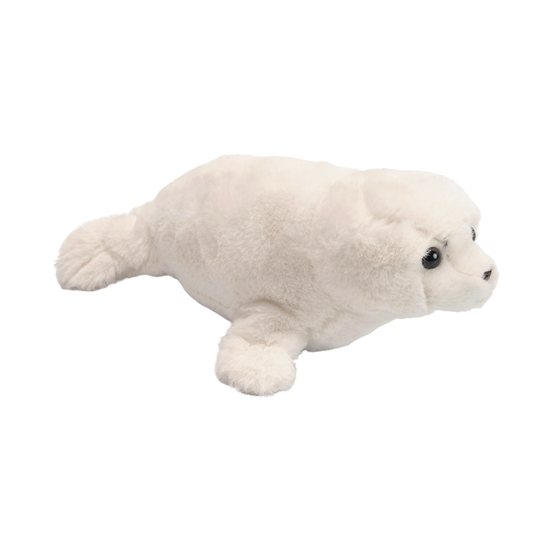 Lindos brinquedos de pelúcia com foca branca
