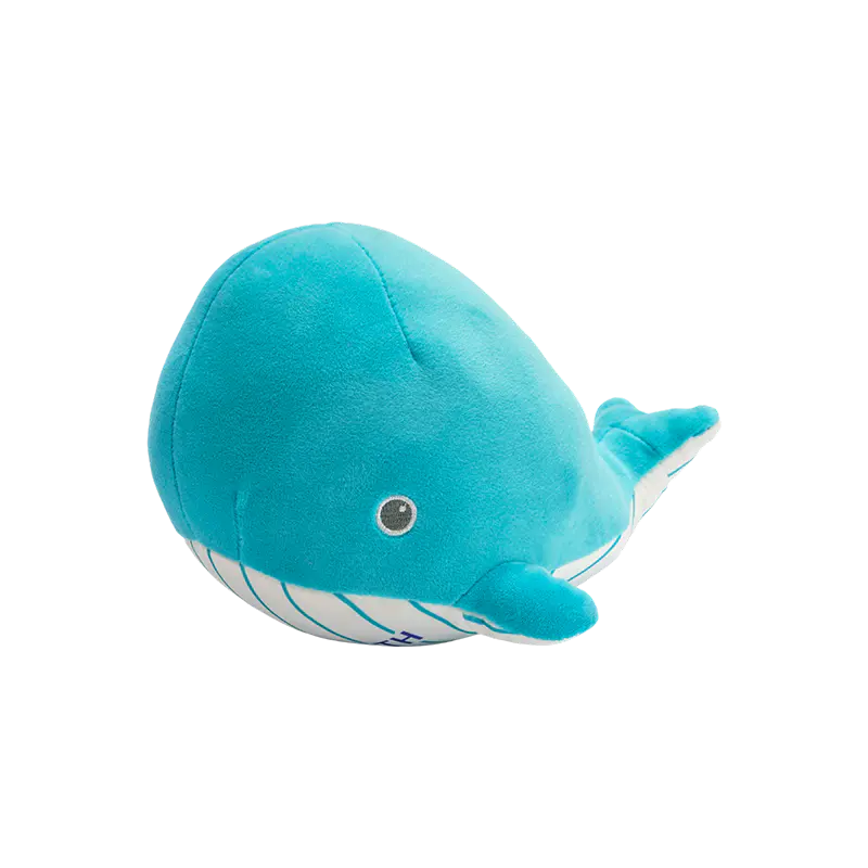 Brinquedos de pelúcia fofos de baleia azul