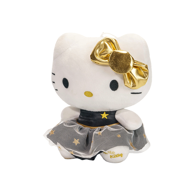 brinquedos de pelúcia de personagens de desenhos animados usando saias de princesa