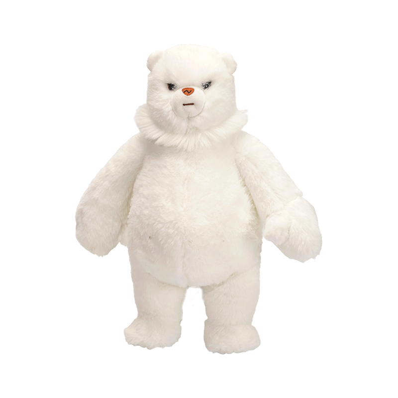 Adoráveis brinquedos de pelúcia de urso polar branco em pé Adoráveis brinquedos de pelúcia de urso polar branco em pé