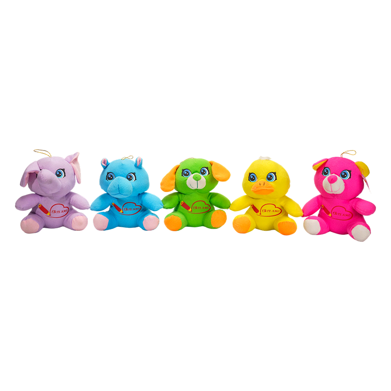 Chaveiros de animais de pelúcia fofos