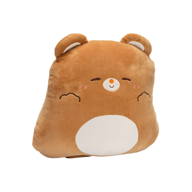 Almofadas de pelúcia de urso pardo Almofadas de pelúcia de urso pardo