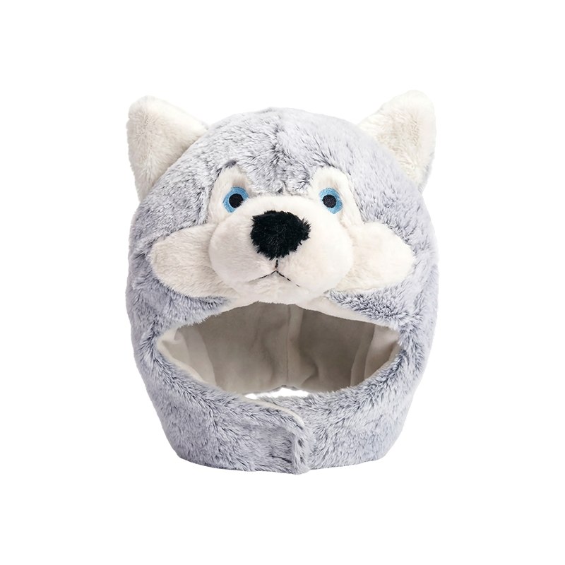 Chapéu de pelúcia husky do Alasca