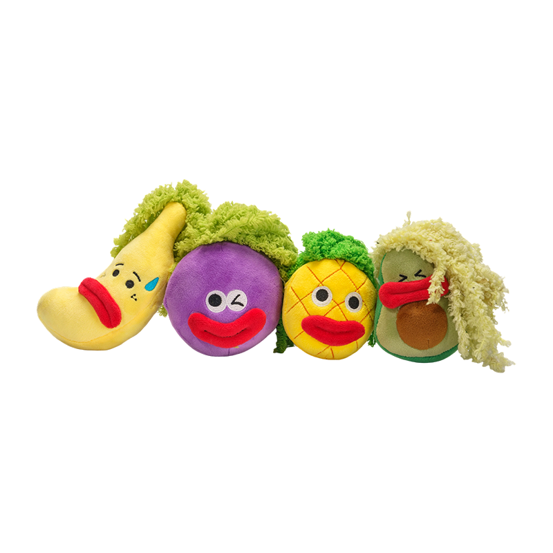 Pelúcia colorida de frutas Pelúcia colorida de frutas
